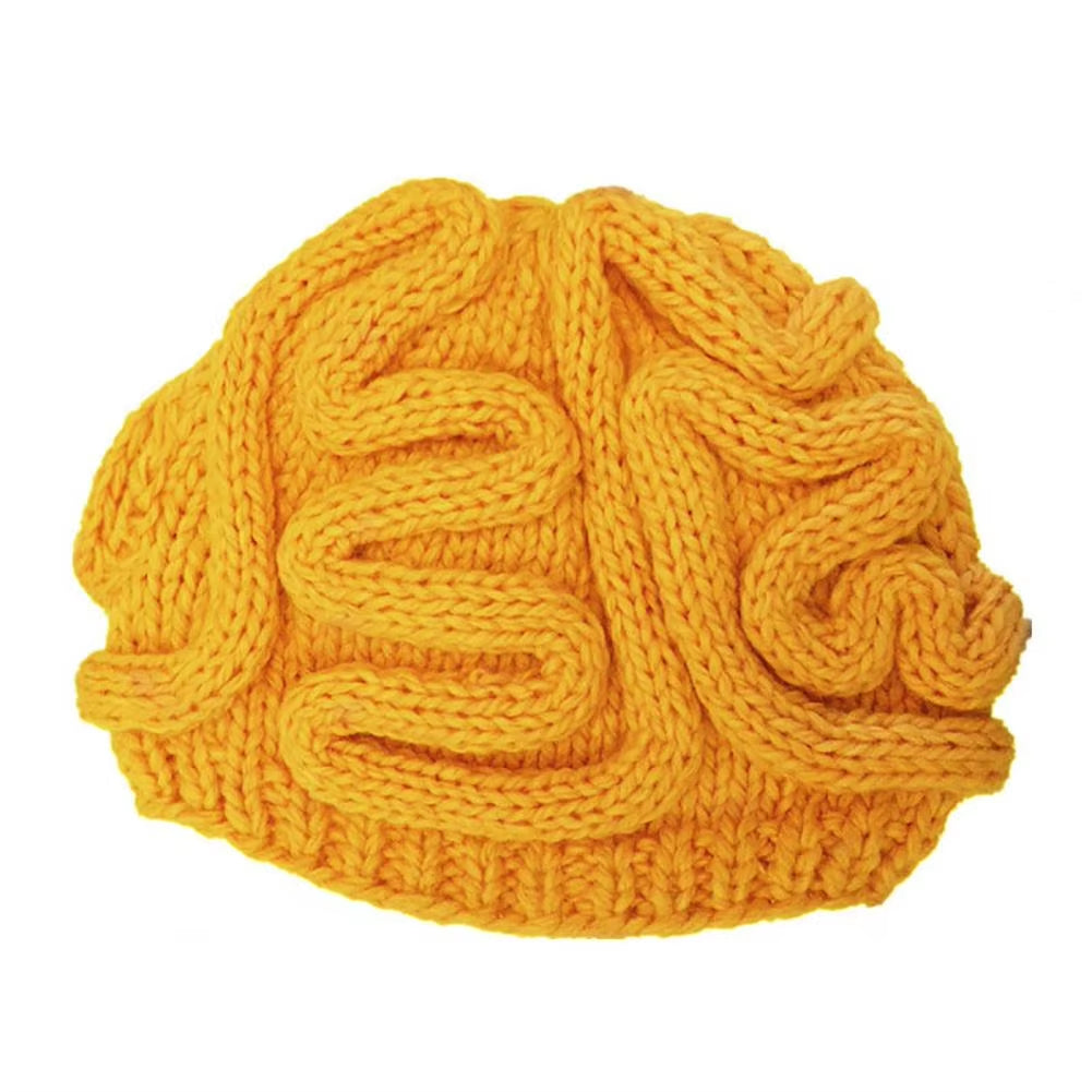 HOT Sales！！！Spoof Horror Brain Knitted Hat Funny Warm Cap Party Headwear Photography Props