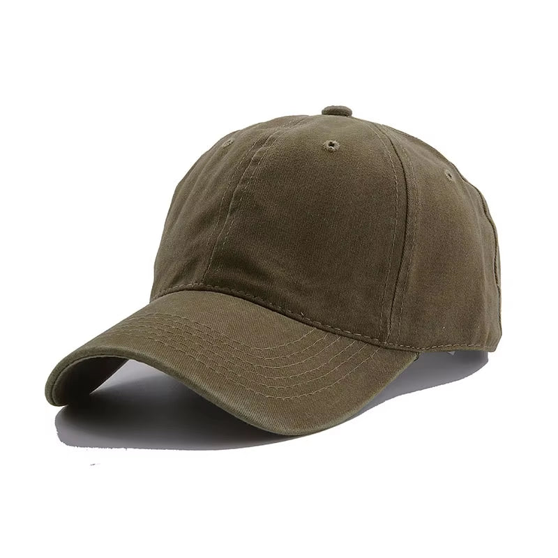 Solid Spring Summer Cap Women Ponytail Baseball Cap Fashion Hats Men Baseball Cap Cotton Outdoor Simple Vintag Visor Casual Cap